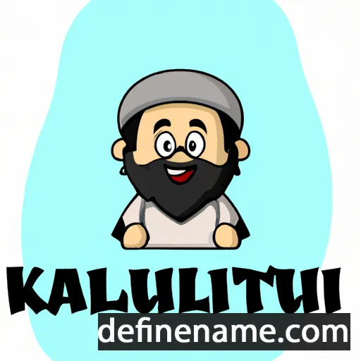 cartoon of the name Khalifatuddin