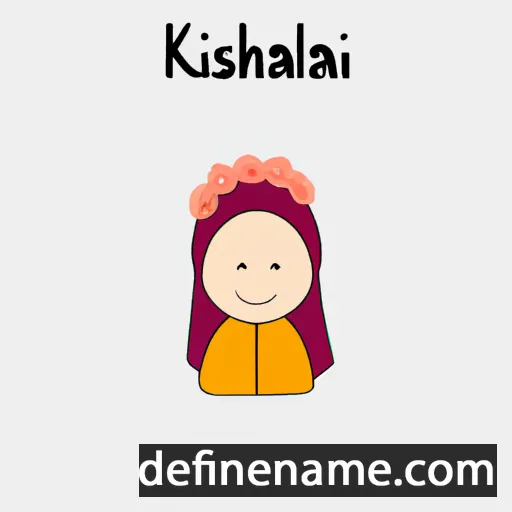 cartoon of the name Khalisah