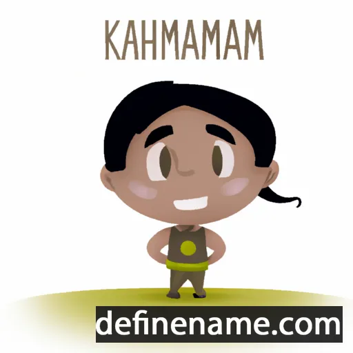 cartoon of the name Khamani