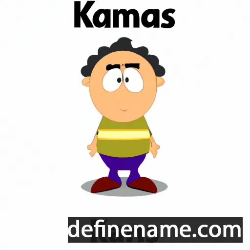 cartoon of the name Khamis