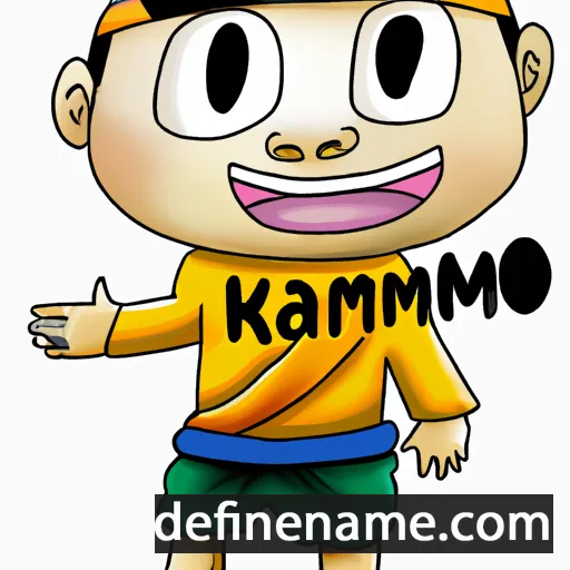 cartoon of the name Khamkeo