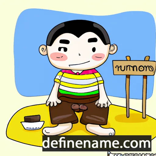 cartoon of the name Khamnueng