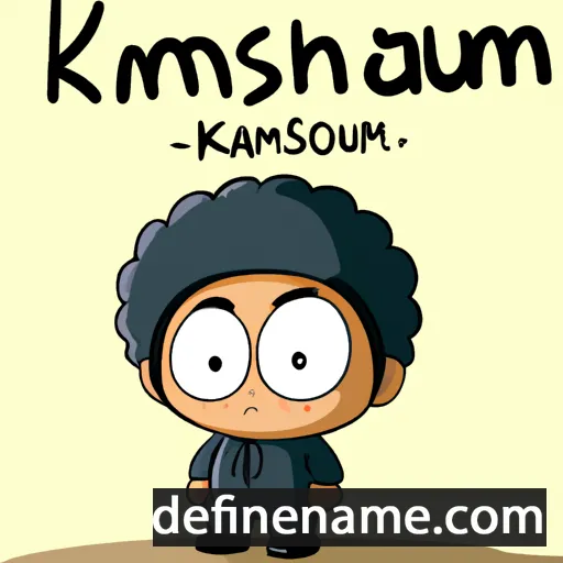 cartoon of the name Khamsum