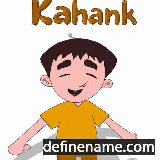 cartoon of the name Khanak