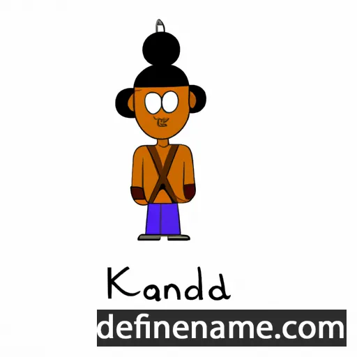 cartoon of the name Khandi