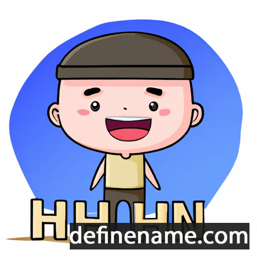 cartoon of the name Khanh