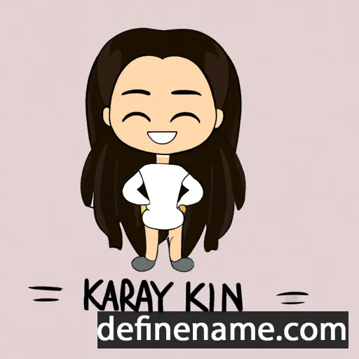 cartoon of the name Kharlyn