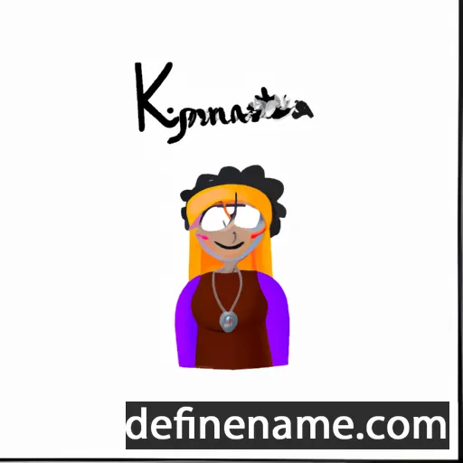 cartoon of the name Kharystaana