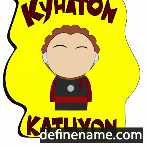 cartoon of the name Kharyton