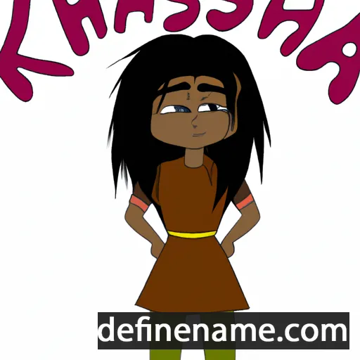 cartoon of the name Khasha