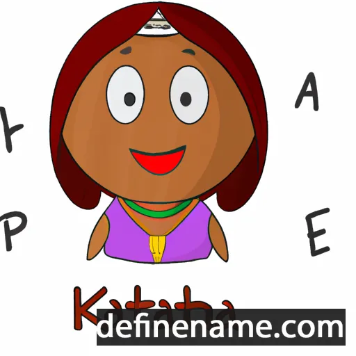 cartoon of the name Khatera