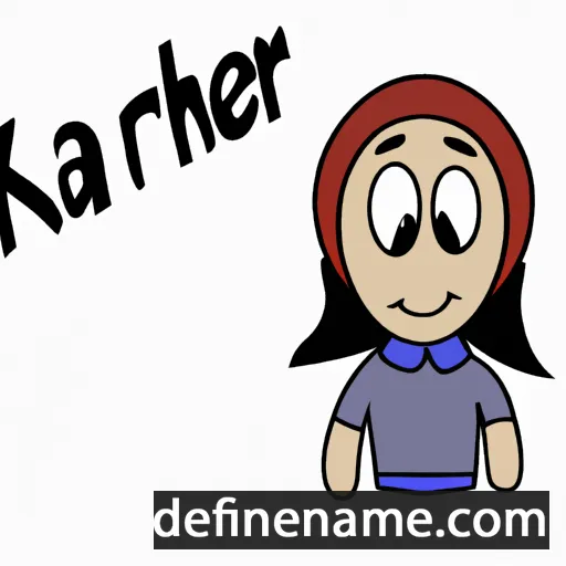 cartoon of the name Khatereh