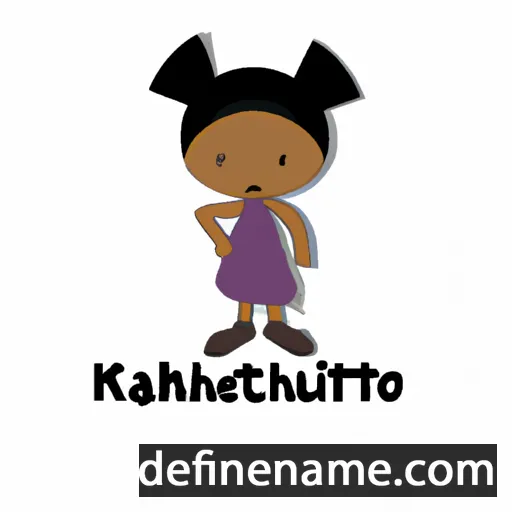 cartoon of the name Khathutshelo