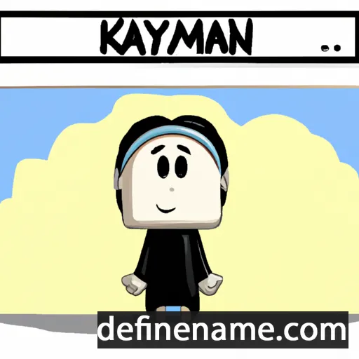 cartoon of the name Khayman