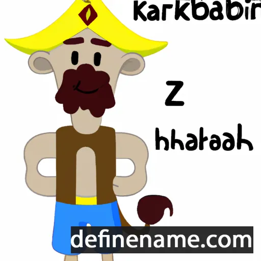 cartoon of the name Khazarbek