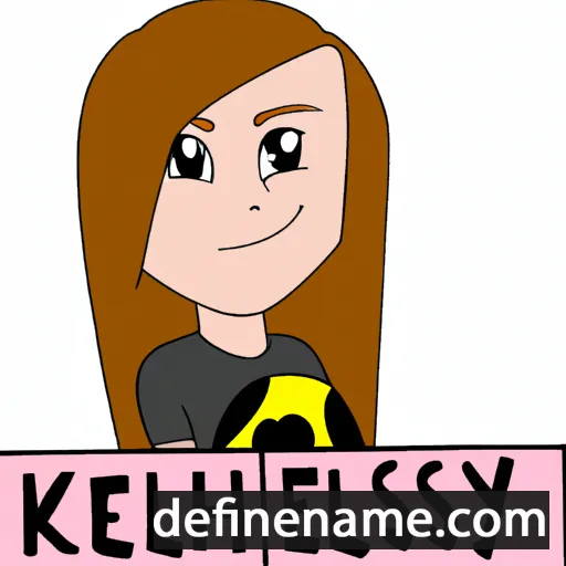 cartoon of the name Khelsey