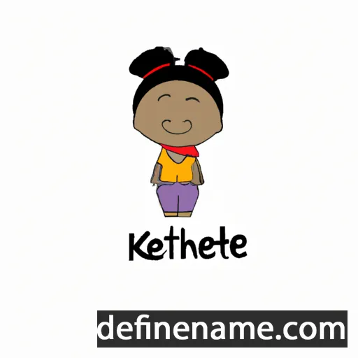 cartoon of the name Khethiwe