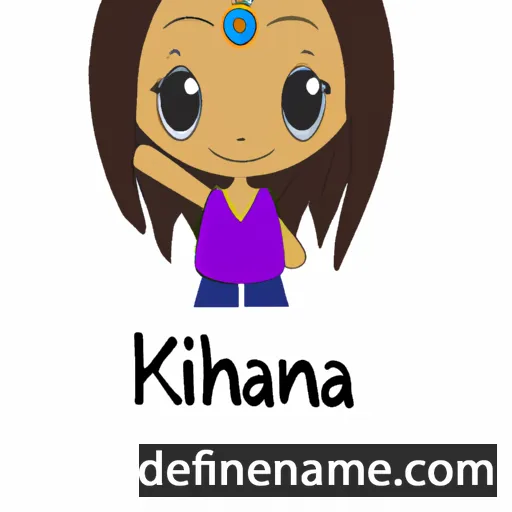 cartoon of the name Khianna