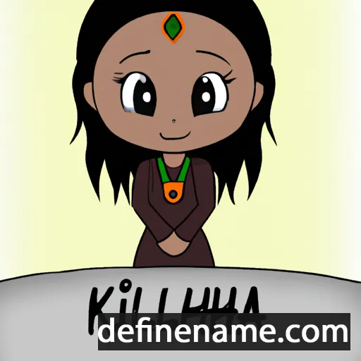 cartoon of the name Khilah