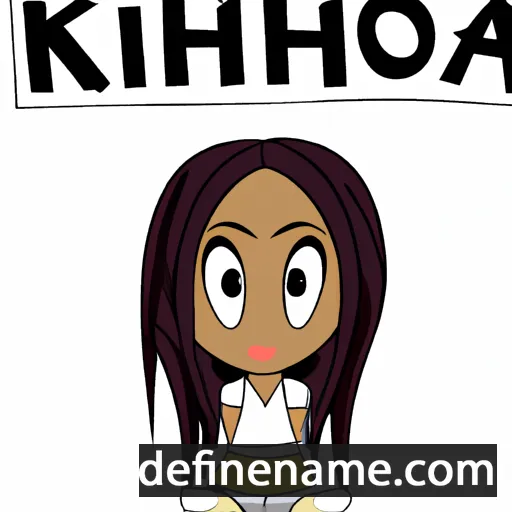 cartoon of the name Khiona