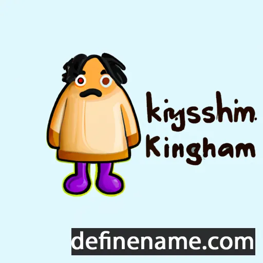 cartoon of the name Khishignyam