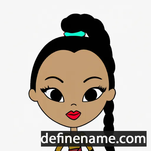 cartoon of the name Khloé