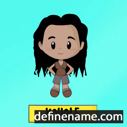 cartoon of the name Khloee