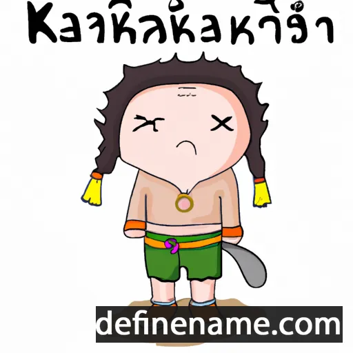 cartoon of the name Khloei