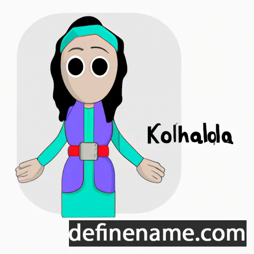 cartoon of the name Khodijah