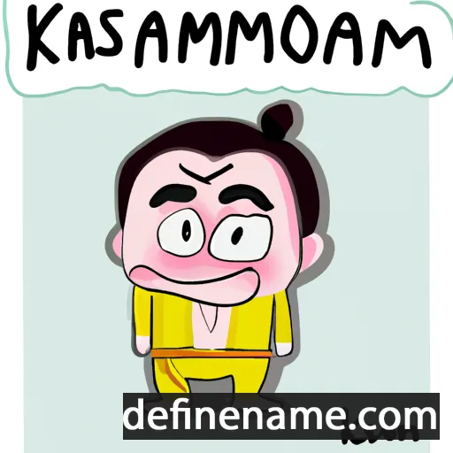 cartoon of the name Khomsan