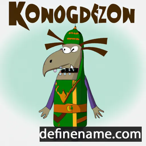 cartoon of the name Khongordzol