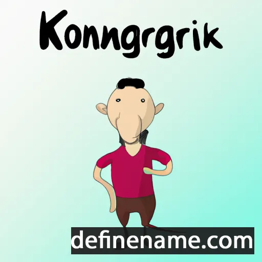 cartoon of the name Khongorzul