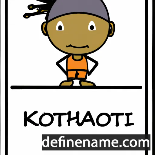 cartoon of the name Khothatso