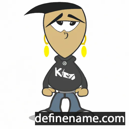 cartoon of the name Khris