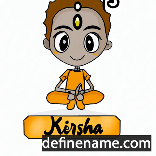 cartoon of the name Khrisna