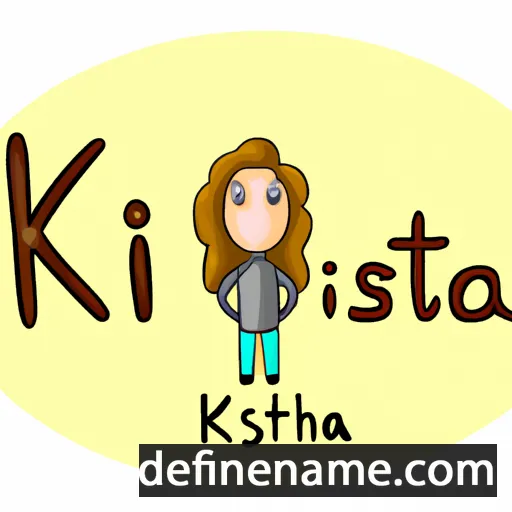 cartoon of the name Khrista