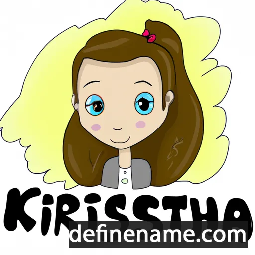 cartoon of the name Khristina