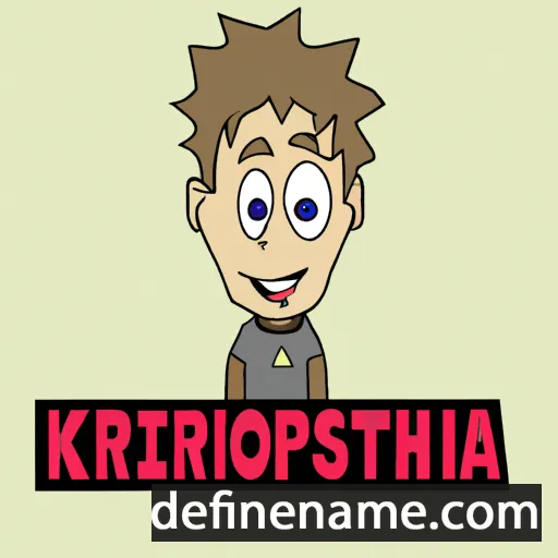 cartoon of the name Khristopher