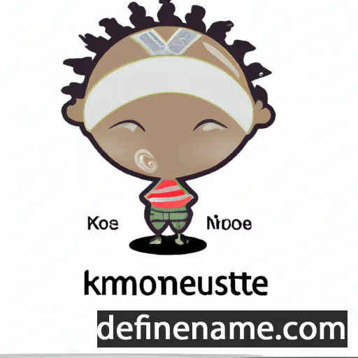 cartoon of the name Khumoetsile