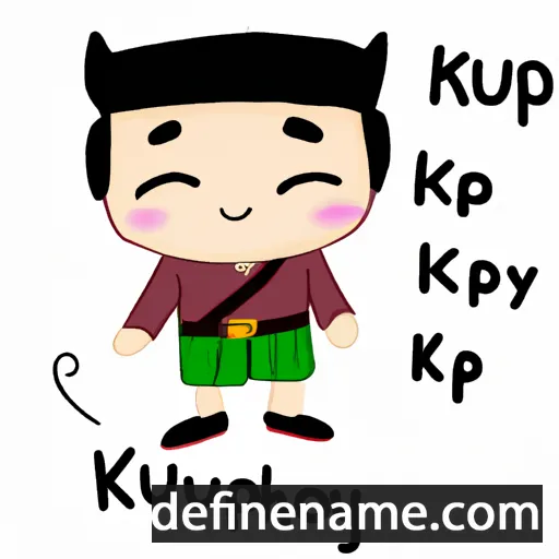 cartoon of the name Khuokhpoy