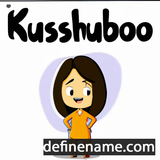 cartoon of the name Khusboo