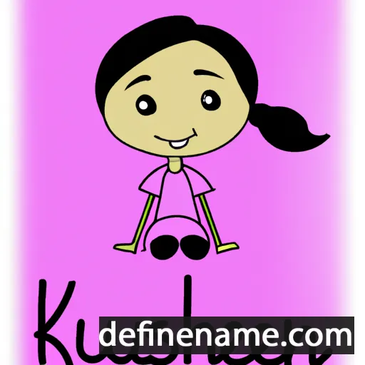 cartoon of the name Khushleen