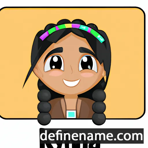 cartoon of the name Khyana