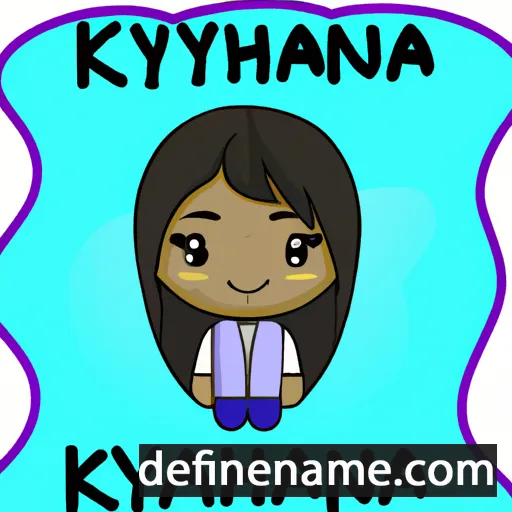 cartoon of the name Khyanna