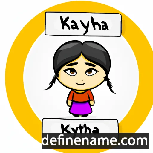 cartoon of the name Khyatika