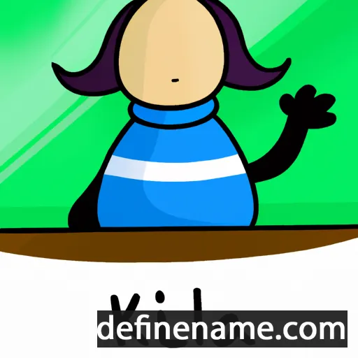 cartoon of the name Kiälla