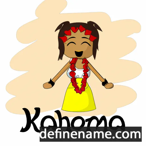 cartoon of the name Kiakona