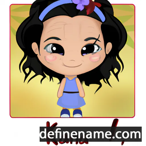 cartoon of the name Kiana