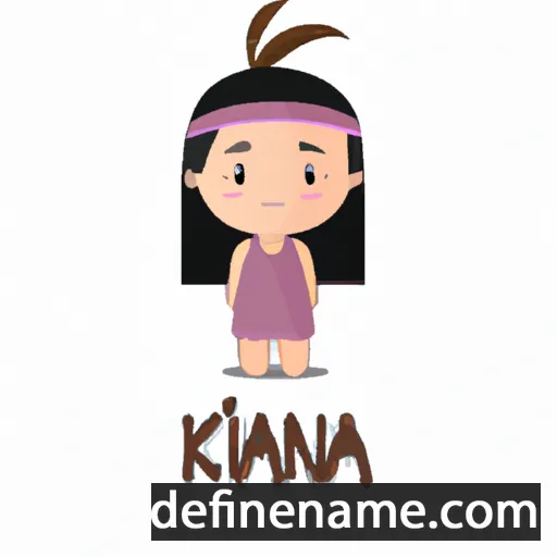 cartoon of the name Kiana