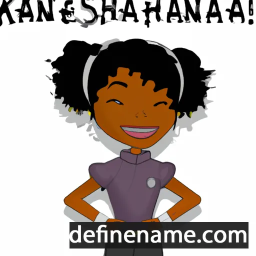 cartoon of the name Kianesha